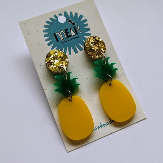 Pineapple earrings - Meak Handmade