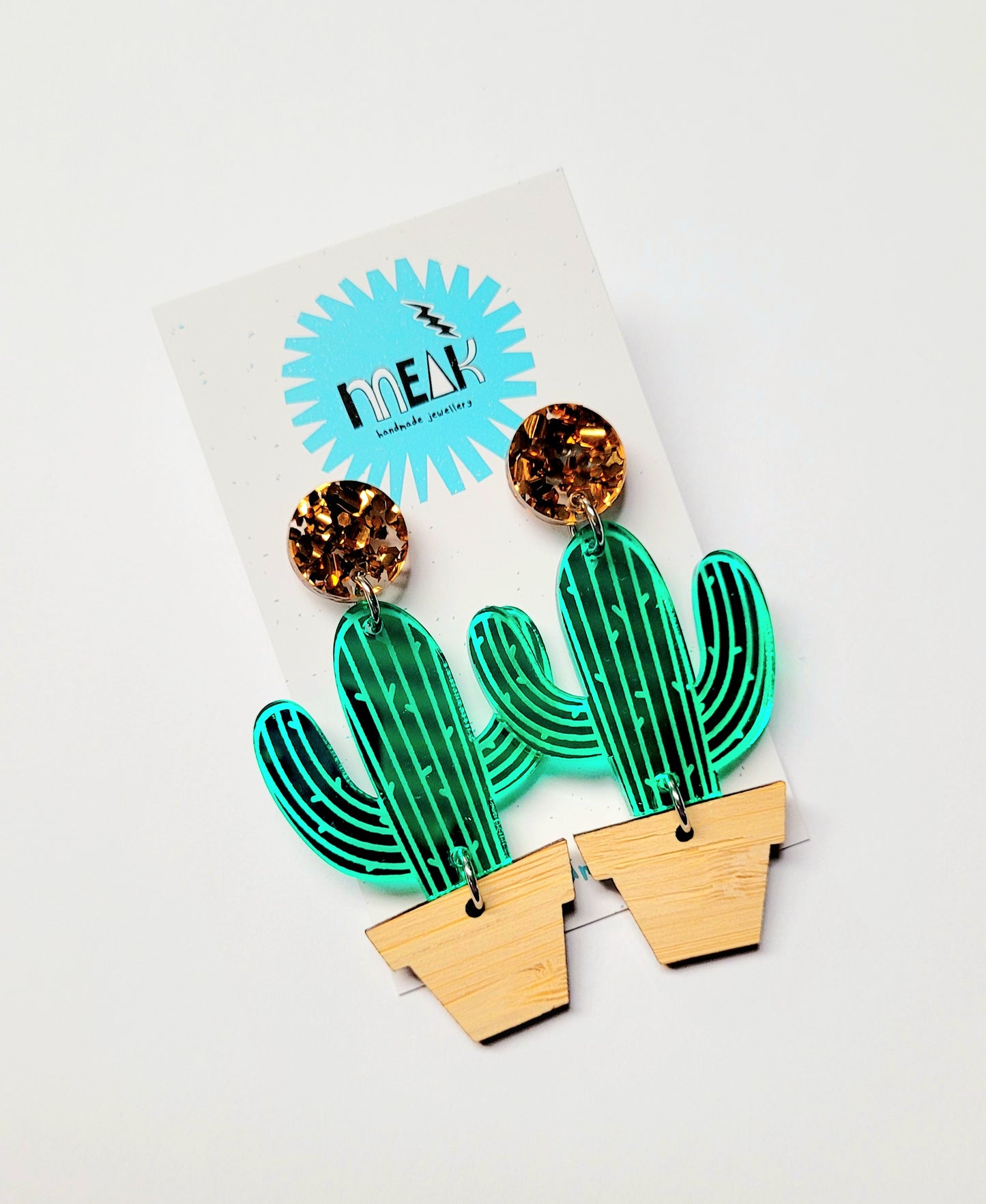 Cactus in Pots Dangles - Meak Handmade