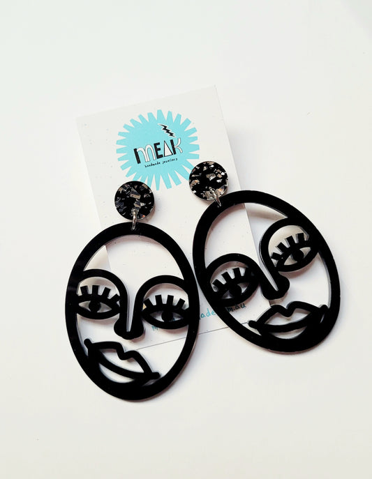 Miss Picasso Dangle earrings - Meak Handmade